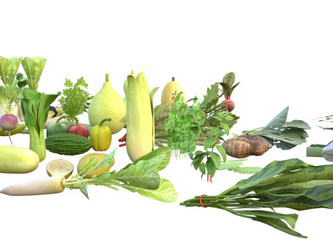 Vegetable collection 3D Model