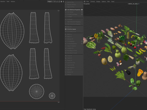 Vegetable collection 3D Model
