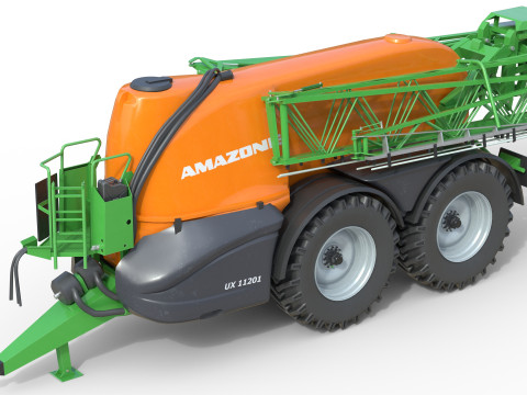 Penyemprot Lapangan Tertinggal Amazone UX 11201 Model 3D