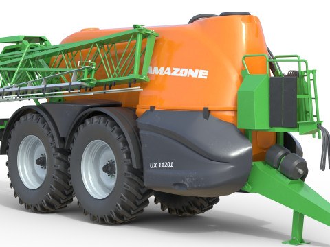 Penyemprot Lapangan Tertinggal Amazone UX 11201 Model 3D