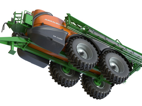 Penyemprot Lapangan Tertinggal Amazone UX 11201 Model 3D