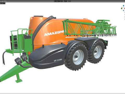Penyemprot Lapangan Tertinggal Amazone UX 11201 Model 3D