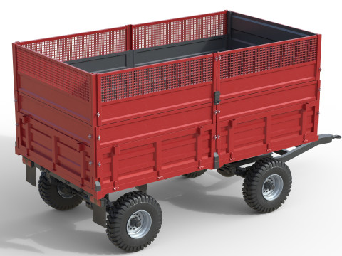 塞尔马克自卸拖车 3D 模型