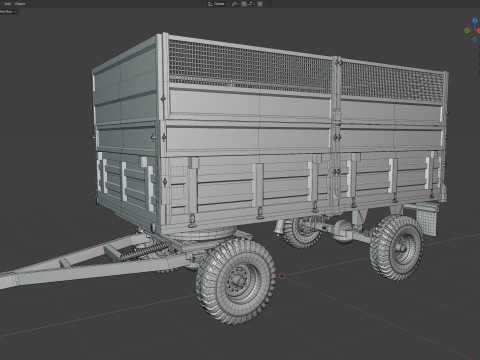塞尔马克自卸拖车 3D 模型