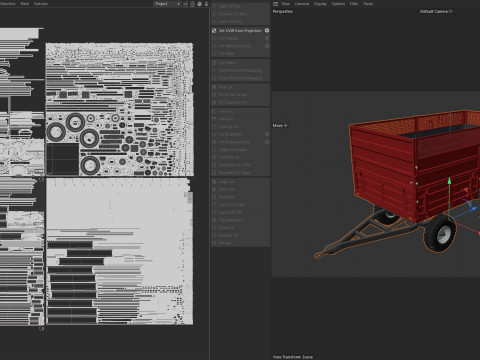 塞尔马克自卸拖车 3D 模型