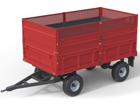 塞尔马克自卸拖车 3D 模型