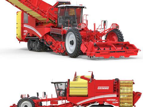 수확기 Grimme Varitron 470 3D 모델