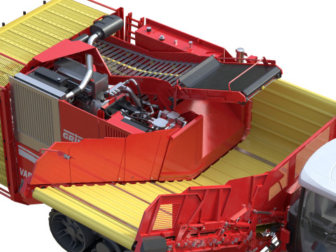 Harvester Grimme Varitron 470 3D Model