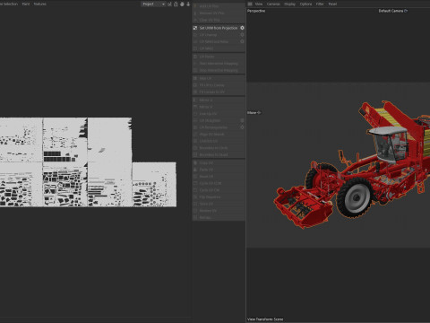 Harvester Grimme Varitron 470 3D Model