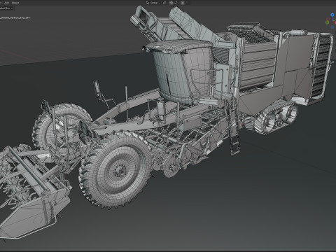 Harvester Grimme Varitron 470 3D Model