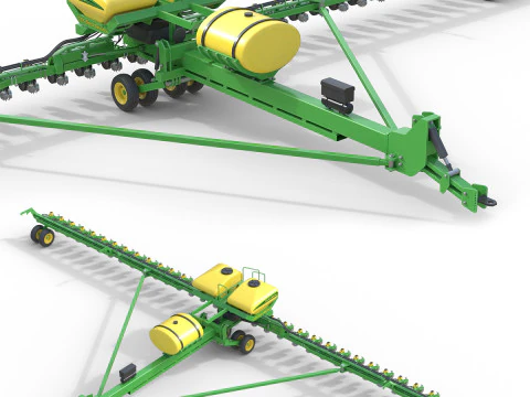36-рядная сеялка John Deere 3D Модель