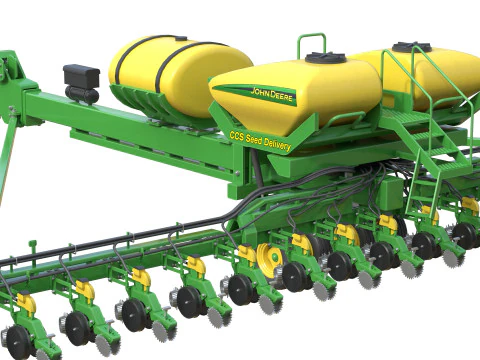 John Deere 36 Row Planter 3D Model