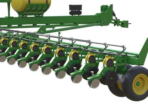 约翰迪尔 36 行播种机 3D 模型