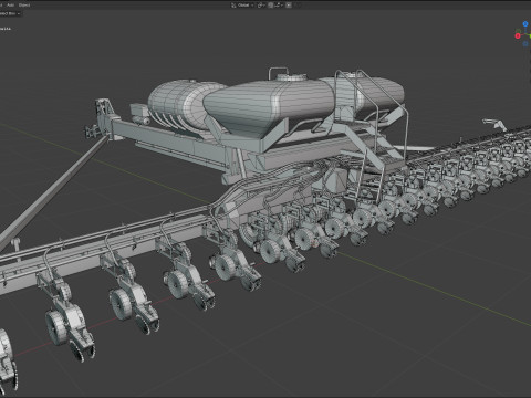 约翰迪尔 36 行播种机 3D 模型
