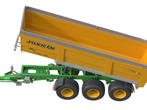 Joskin Trans Space 8000 Farm Trailer 3D Model