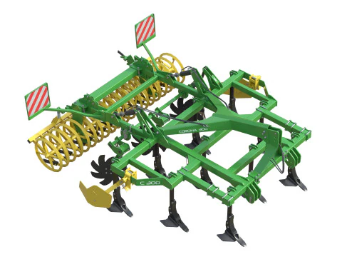 Kerner Corona 300 Hybrid Field Cultivator 3D Model