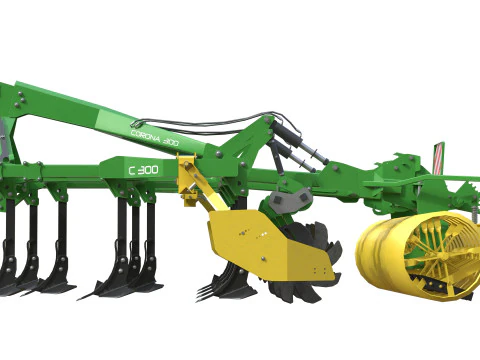 Kerner Corona 300 Hybrid Field Cultivator 3D Model