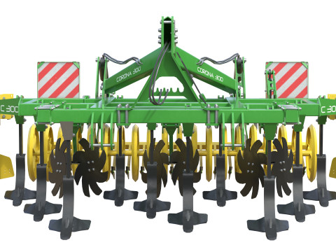 Cultivador de campo híbrido Kerner Corona 300 Modelo 3D