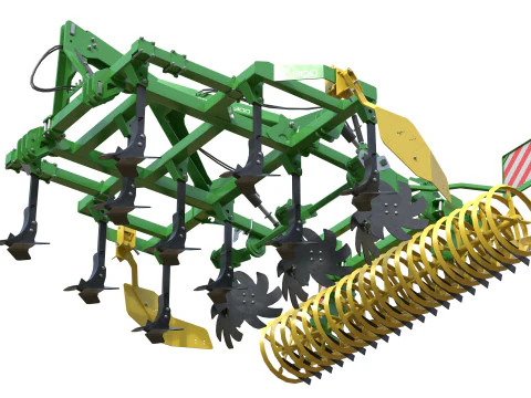 Kerner Corona 300 Hybrid Field Cultivator 3D Model
