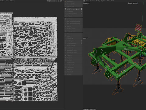 Cultivador de campo híbrido Kerner Corona 300 Modelo 3D
