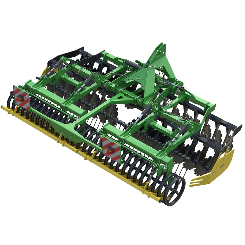 Kerner Helix H450 Trailed Disc harrow 3D Model .c4d .max .obj .3ds .fbx .stl .blend