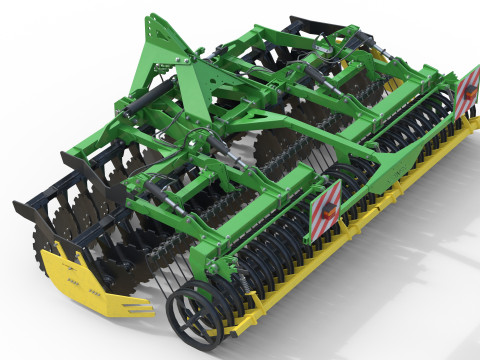 Kerner Helix H450 牵引式圆盘耙 3D 模型