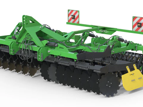 Kerner Helix H450 Trailed Disc harrow 3D Model