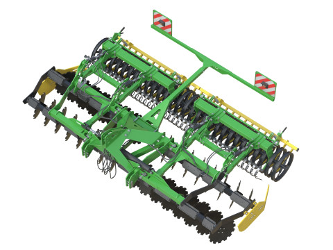 Kerner Helix H450 牵引式圆盘耙 3D 模型