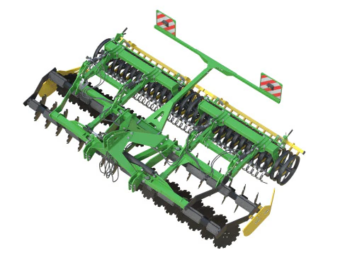 Kerner Helix H450 Trailed Disc harrow 3D Model