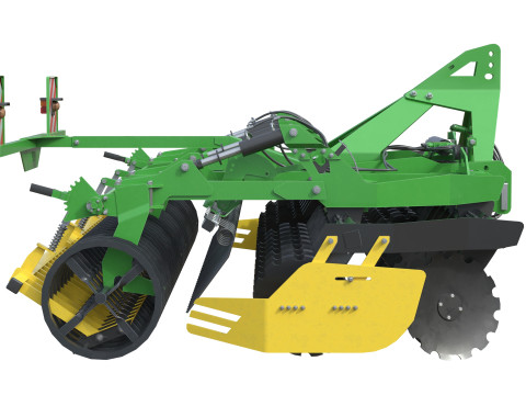 Kerner Helix H450 牵引式圆盘耙 3D 模型