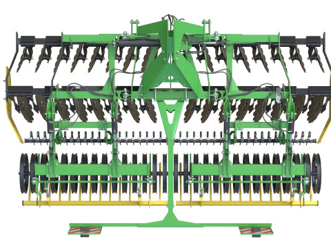 Kerner Helix H450 牵引式圆盘耙 3D 模型
