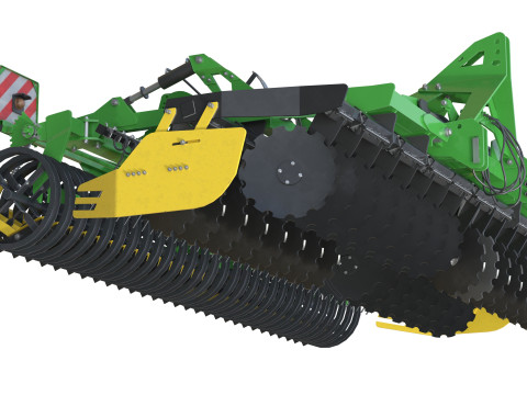 Kerner Helix H450 牵引式圆盘耙 3D 模型