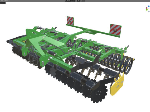 Kerner Helix H450 牵引式圆盘耙 3D 模型