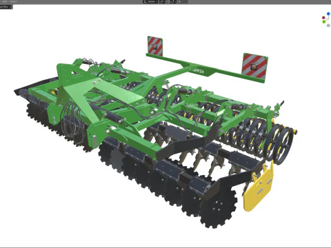 Kerner Helix H450 Trailed Disc harrow 3D Model