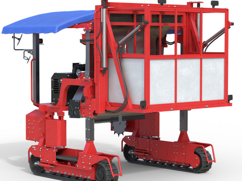 Maszyna do zbioru herbaty Ochiai OHC-W Model 3D