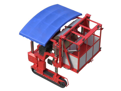Ochiai OHC-W Tea Harvesting Machine 3D Model