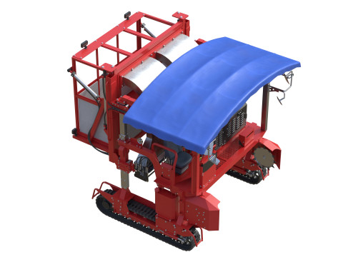 Ochiai OHC-W Tea Harvesting Machine 3D Model