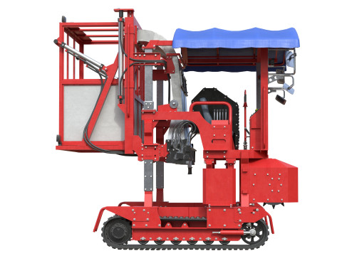 Ochiai OHC-W Tea Harvesting Machine 3D Model