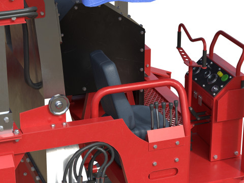 Ochiai OHC-W Tea Harvesting Machine 3D Model