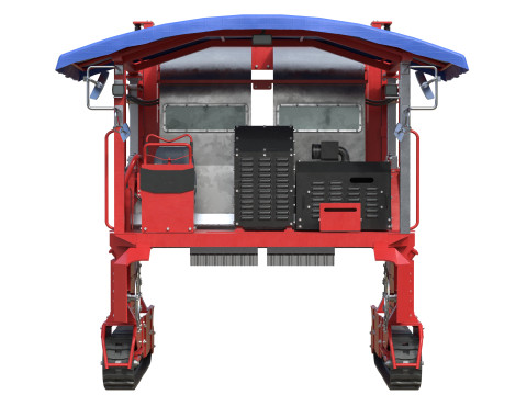 Ochiai OHC-W Tea Harvesting Machine 3D Model