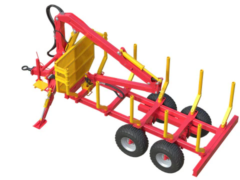 Xylotrail 11 Logging Forestry Trailer 3D Model