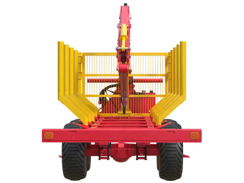 Xylotrail 11 伐木林业拖车 3D 模型