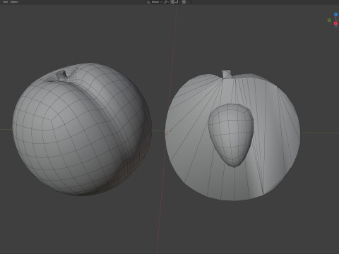 Apricot Fruit 3D Model