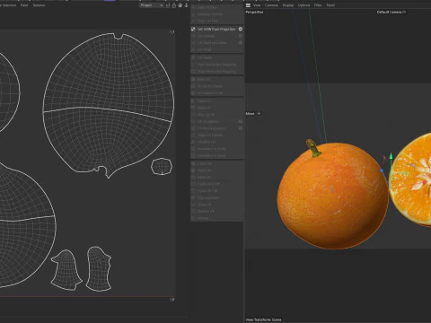 Mandarine Modèle 3D