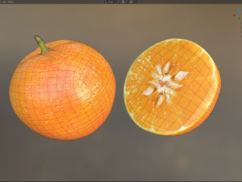 Mandarine Modèle 3D