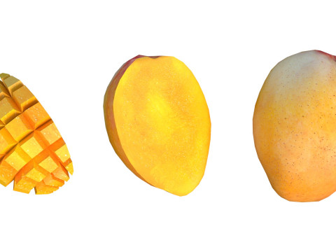 Mango Fruit 1 3D Model