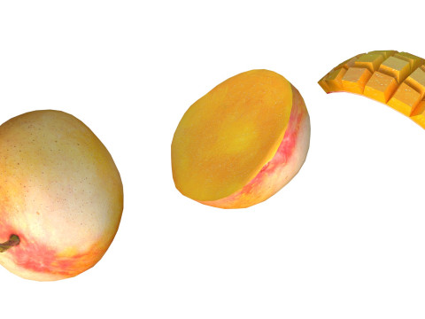 Mango Fruit 1 3D Model