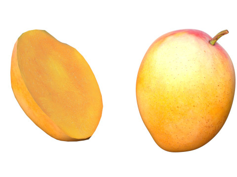 Mango Fruit 1 3D Model