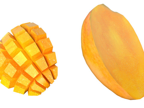Mango Fruit 1 3D Model