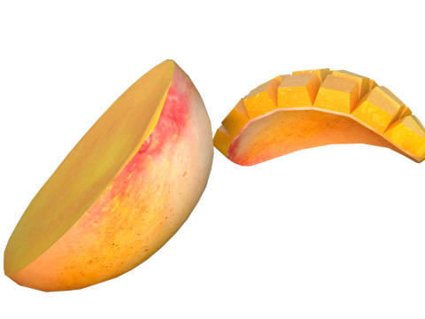 Mango Fruit 1 3D Model